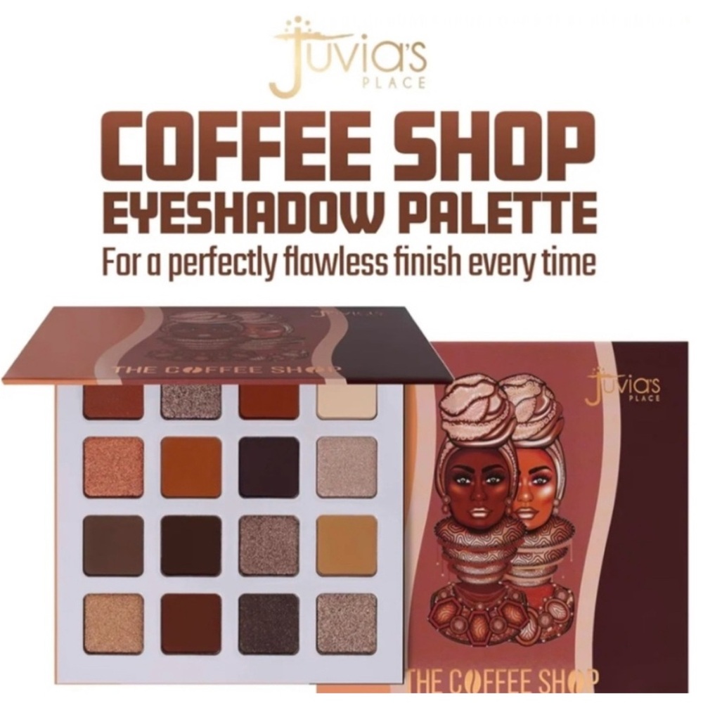 Juvia's Place Coffee Shop Eyeshadow Palette Highly Pigmented earthtones NWT
